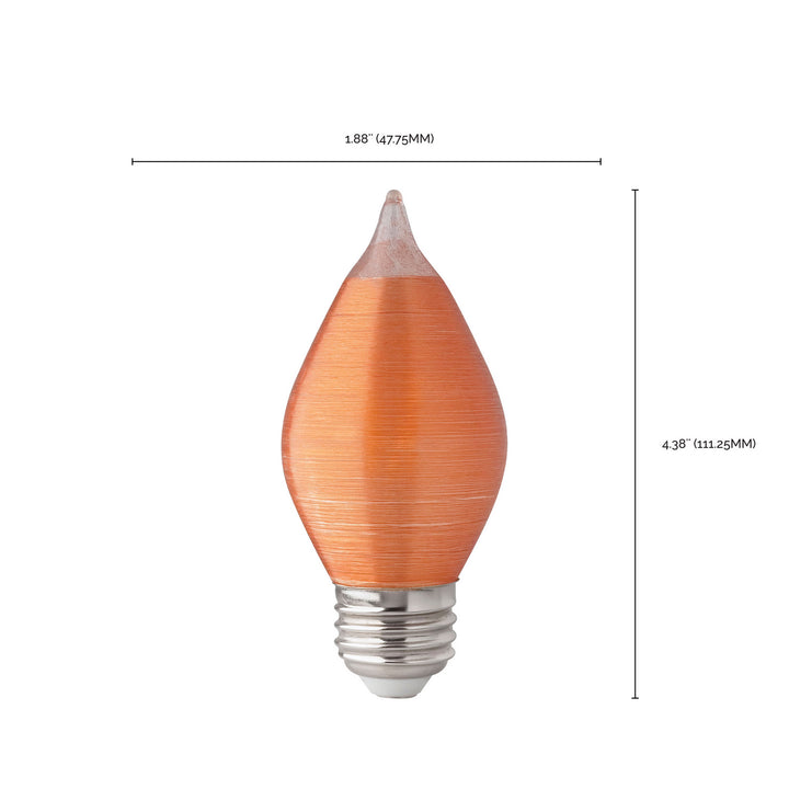 Satco Lighting S23412   Light Bulb Spun Amber