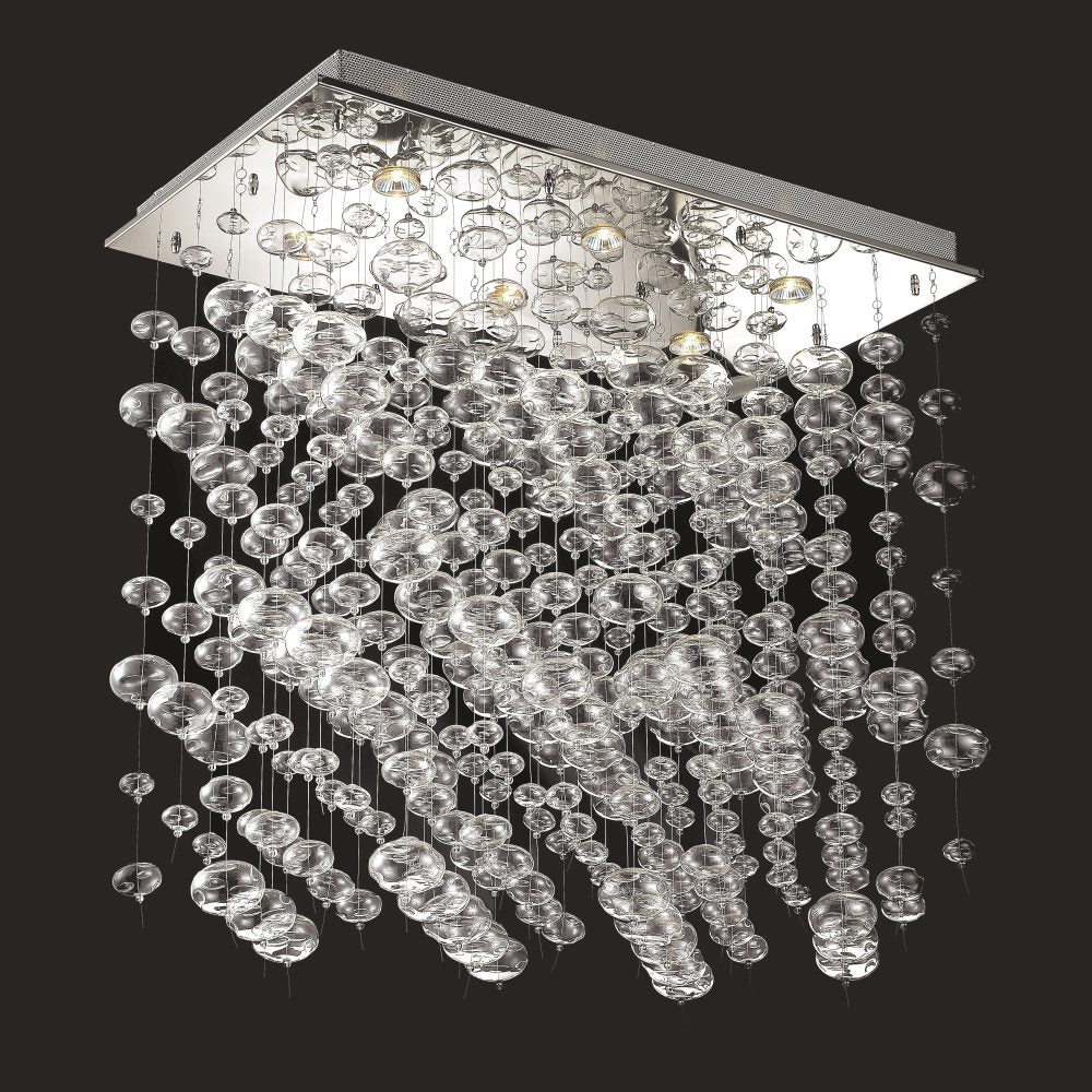 StarFire Bubble Glass 4934CH Ceiling Light - Chrome