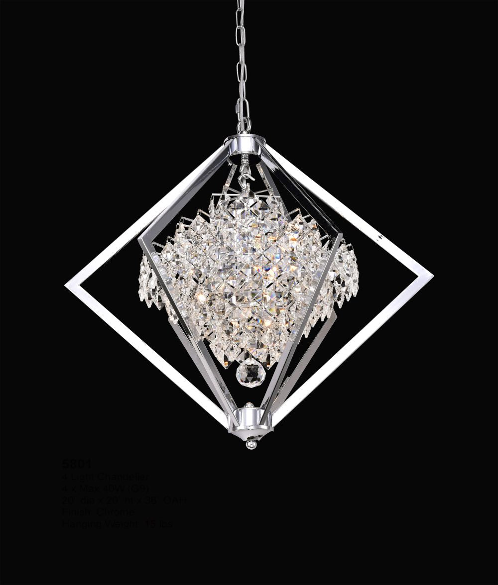 StarFire Cluster 5801CH Pendant Light - Chrome