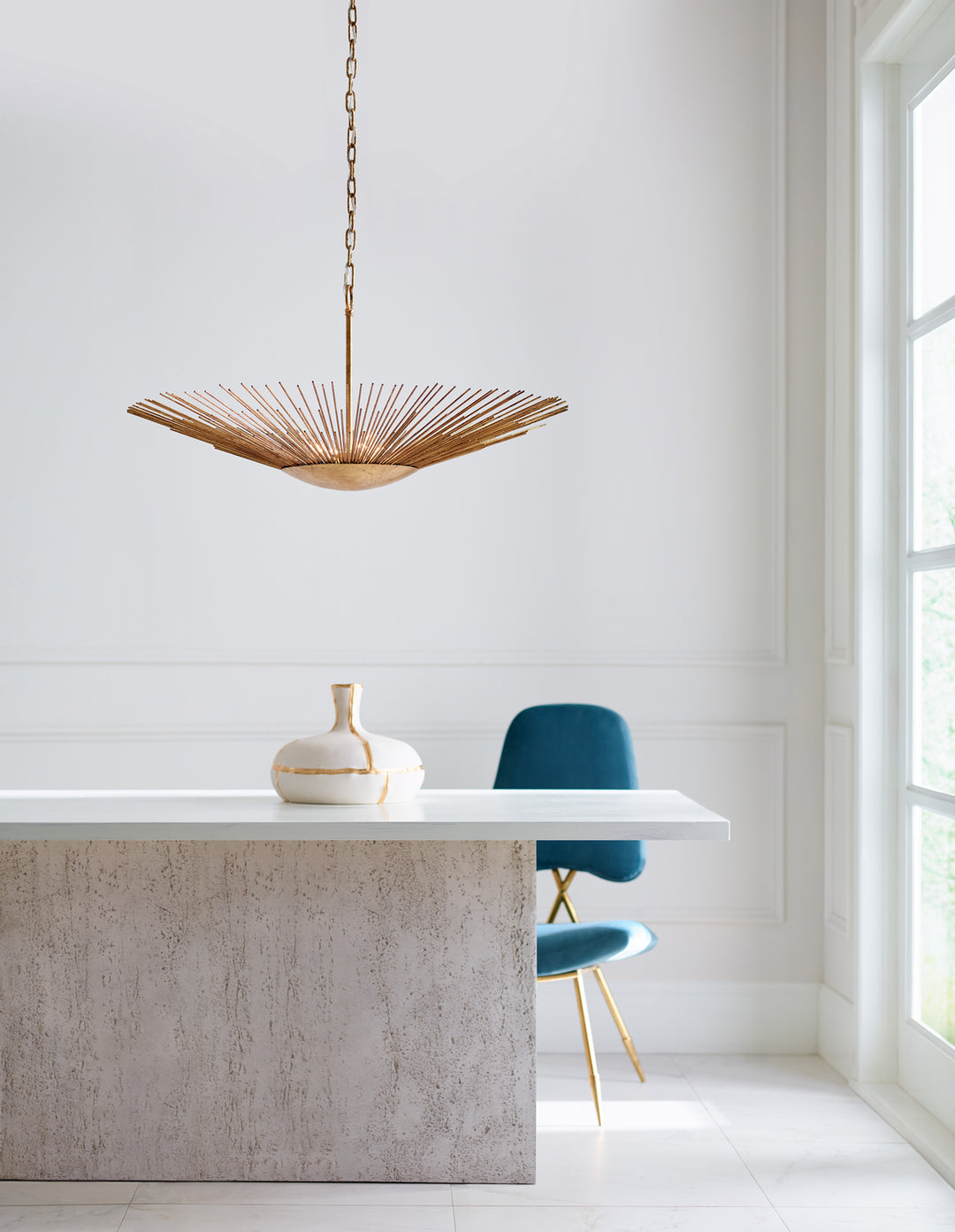 Visual Comfort Studio Helios AP1084ADB Pendant Light - Antique Gild