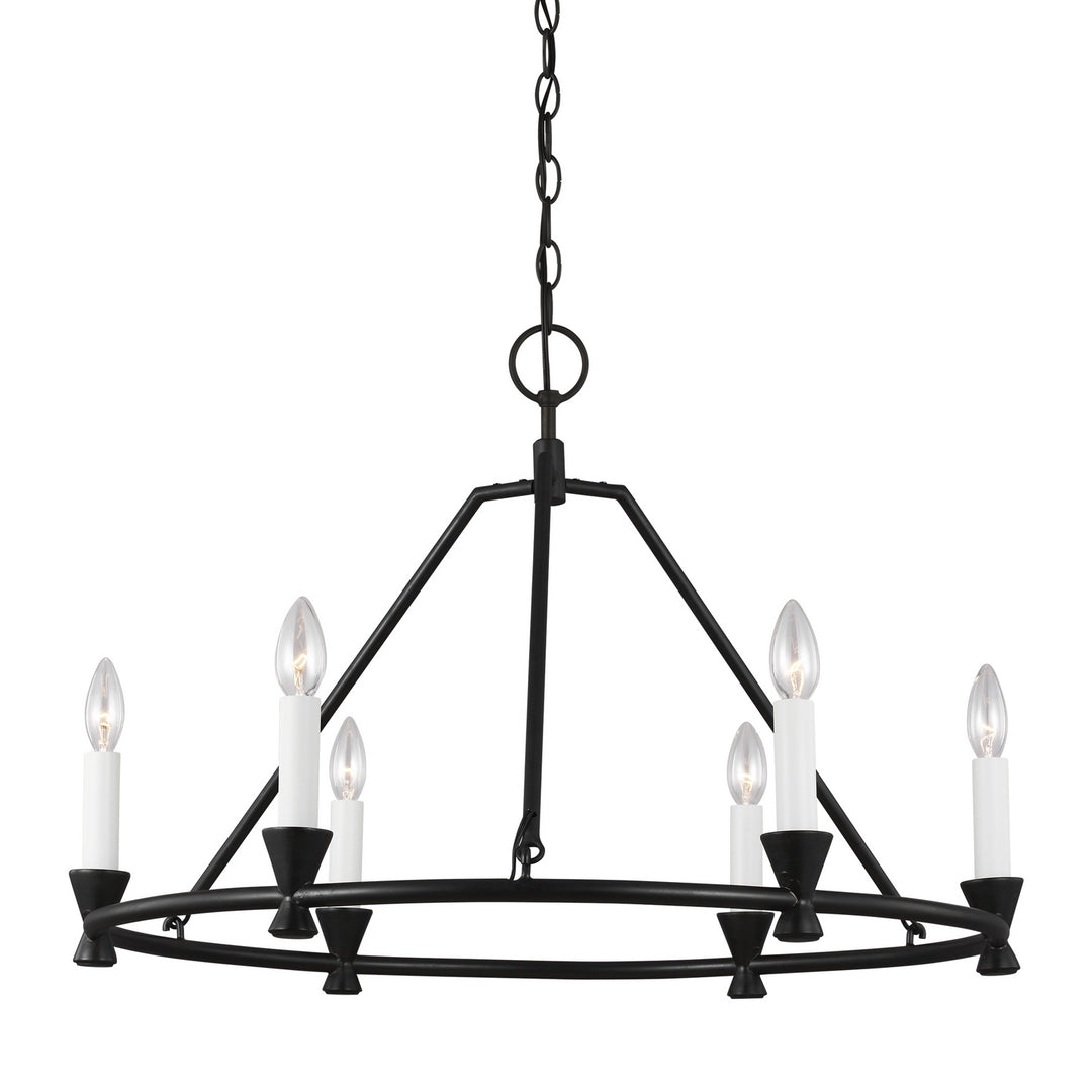 Visual Comfort Studio Keystone CC1196AI Chandelier Light - Aged Iron