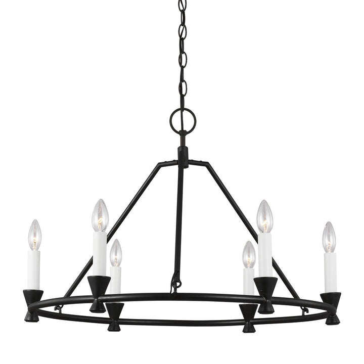 Visual Comfort Studio Keystone CC1196AI Chandelier Light - Aged Iron