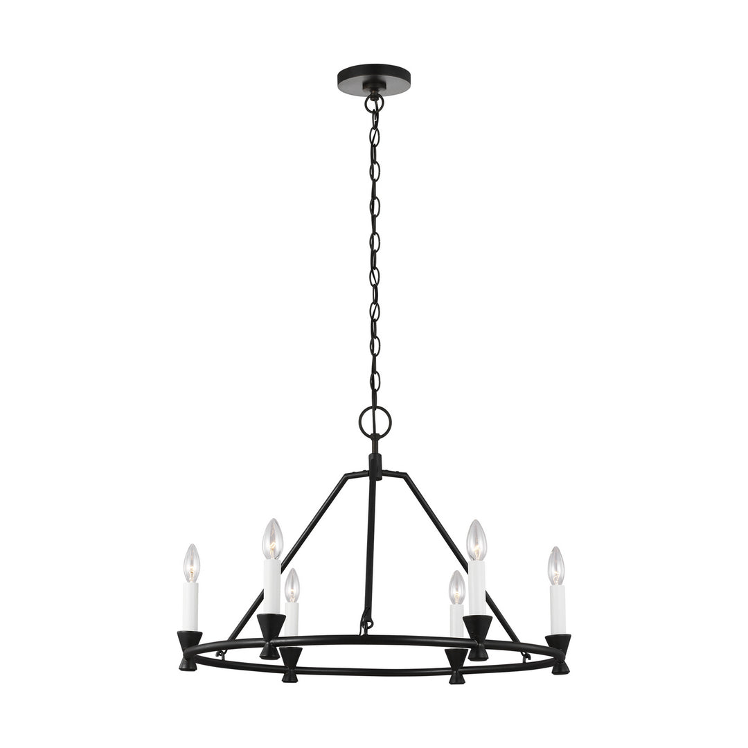 Visual Comfort Studio Keystone CC1196AI Chandelier Light - Aged Iron