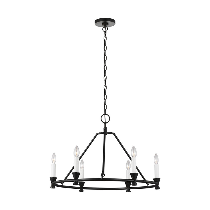 Visual Comfort Studio Keystone CC1196AI Chandelier Light - Aged Iron
