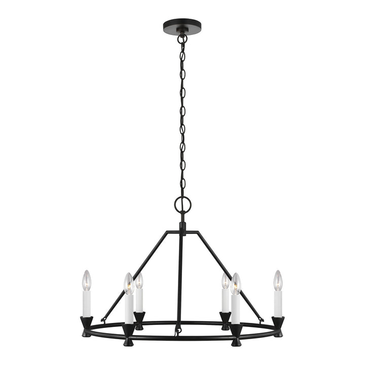 Visual Comfort Studio Keystone CC1196AI Chandelier Light - Aged Iron
