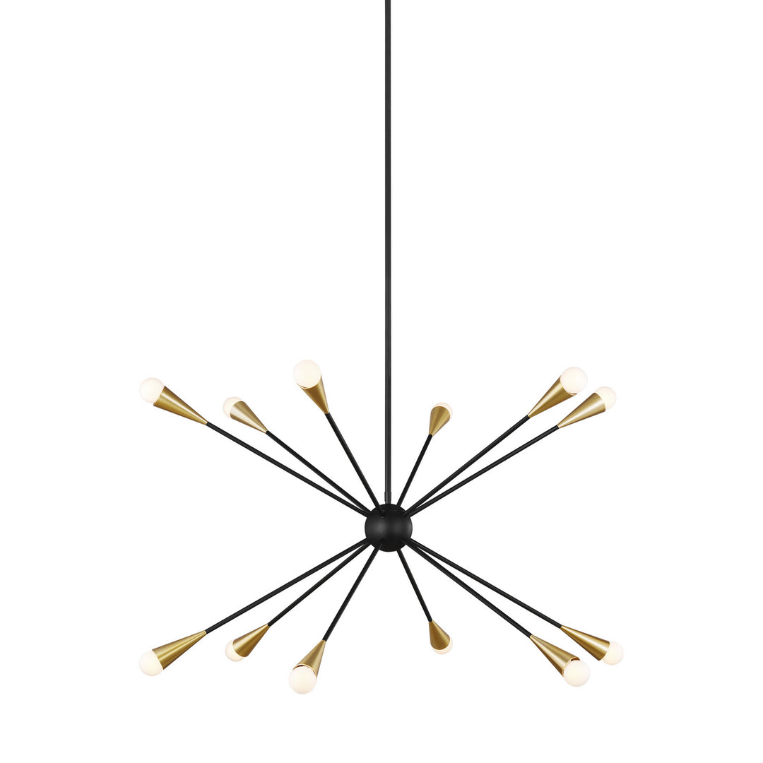 Visual Comfort Studio Jax EC10312MBK Chandelier Light - Midnight Black