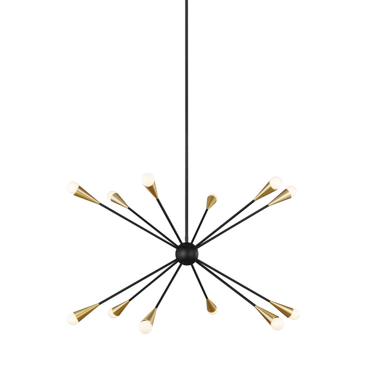 Visual Comfort Studio Jax EC10312MBK Chandelier Light - Midnight Black
