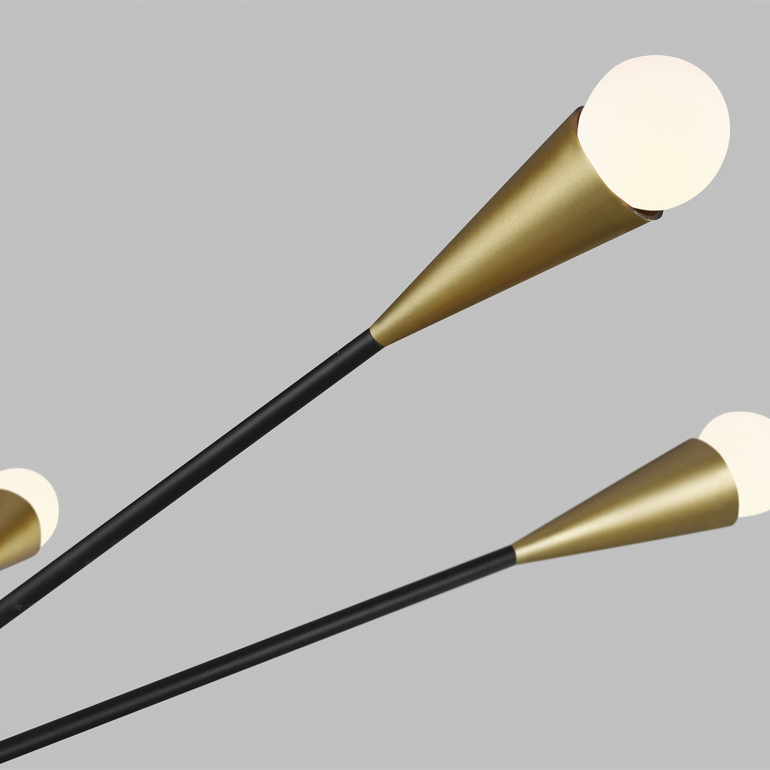 Visual Comfort Studio Jax EC10312MBK Chandelier Light - Midnight Black