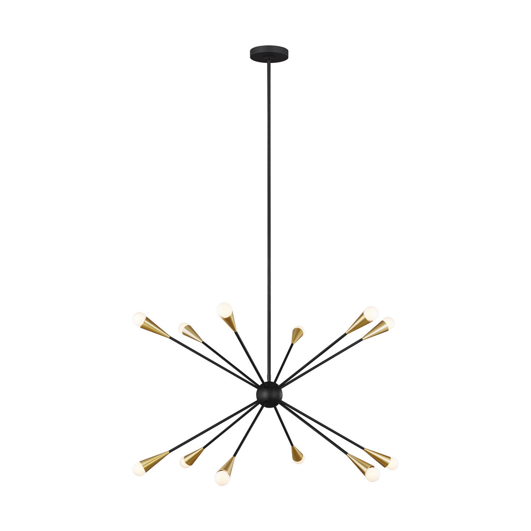 Visual Comfort Studio Jax EC10312MBK Chandelier Light - Midnight Black