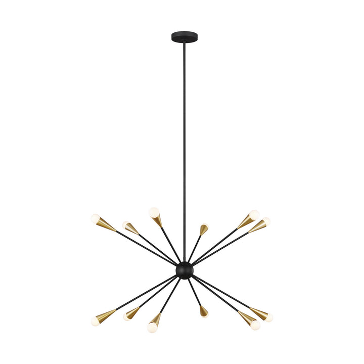 Visual Comfort Studio Jax EC10312MBK Chandelier Light - Midnight Black