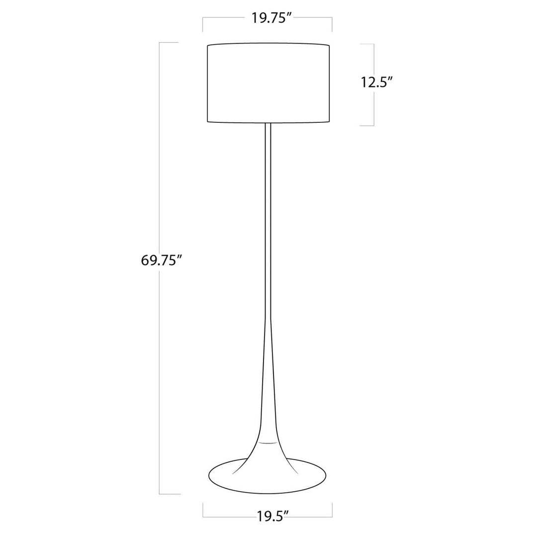 Regina Andrew 14-1008BI  Trilogy Lamp Blackened Iron