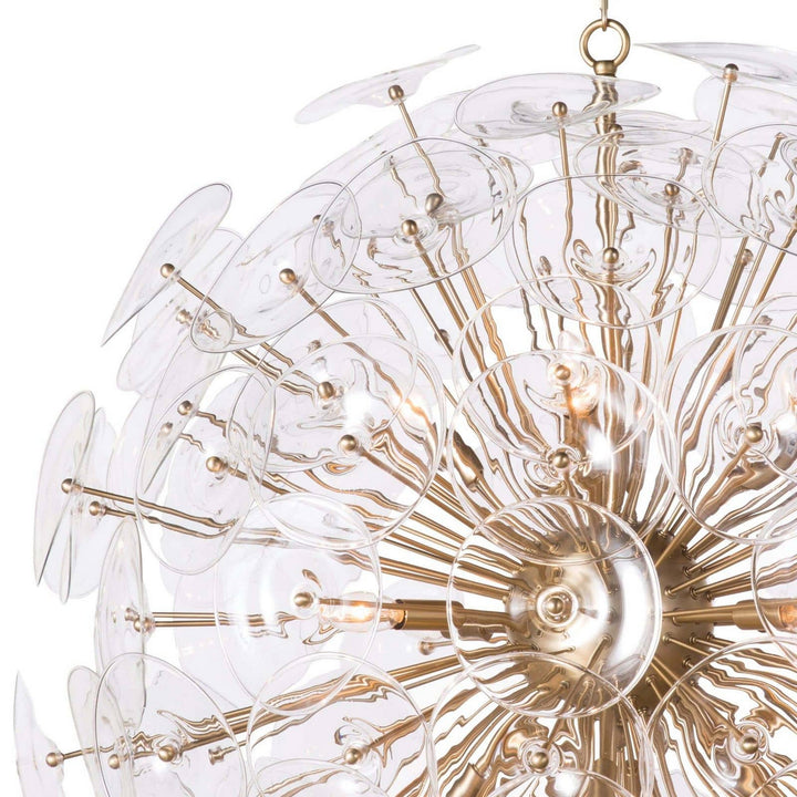 Regina Andrew Poppy 16-1188CLR Chandelier Light - Natural Brass