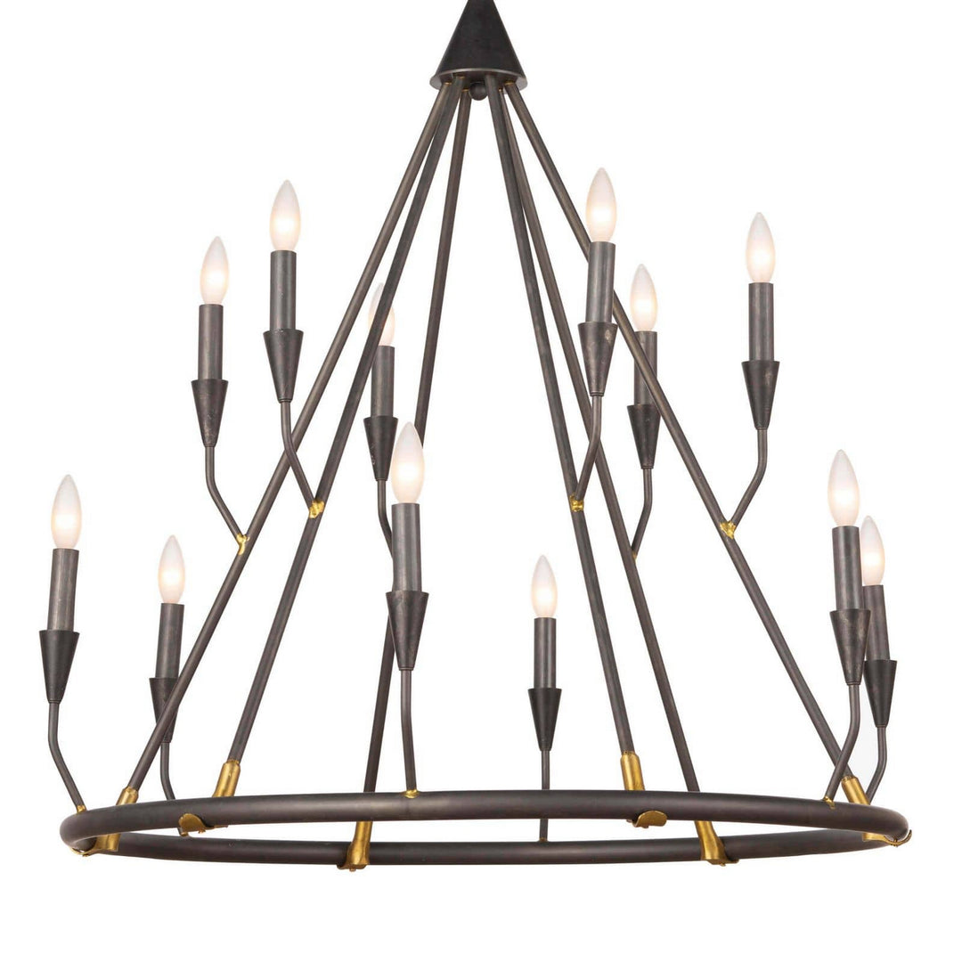 Regina Andrew Sierra 16-1212 Chandelier Light - Blackened Steel