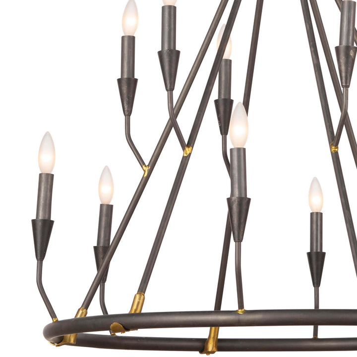 Regina Andrew Sierra 16-1212 Chandelier Light - Blackened Steel