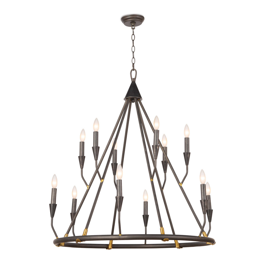 Regina Andrew Sierra 16-1212 Chandelier Light - Blackened Steel