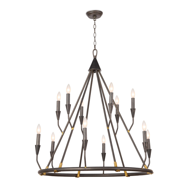 Regina Andrew Sierra 16-1212 Chandelier Light - Blackened Steel