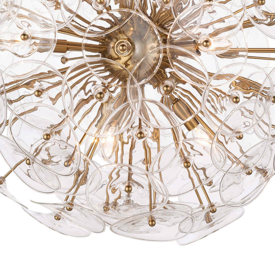 Regina Andrew Poppy 16-1243CLR Chandelier Light - Natural Brass