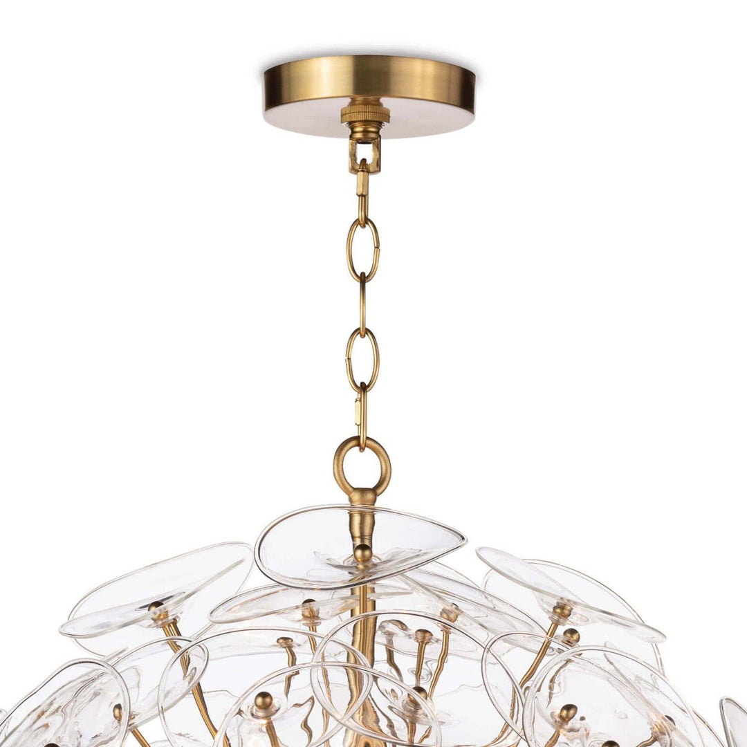 Regina Andrew Poppy 16-1243CLR Chandelier Light - Natural Brass