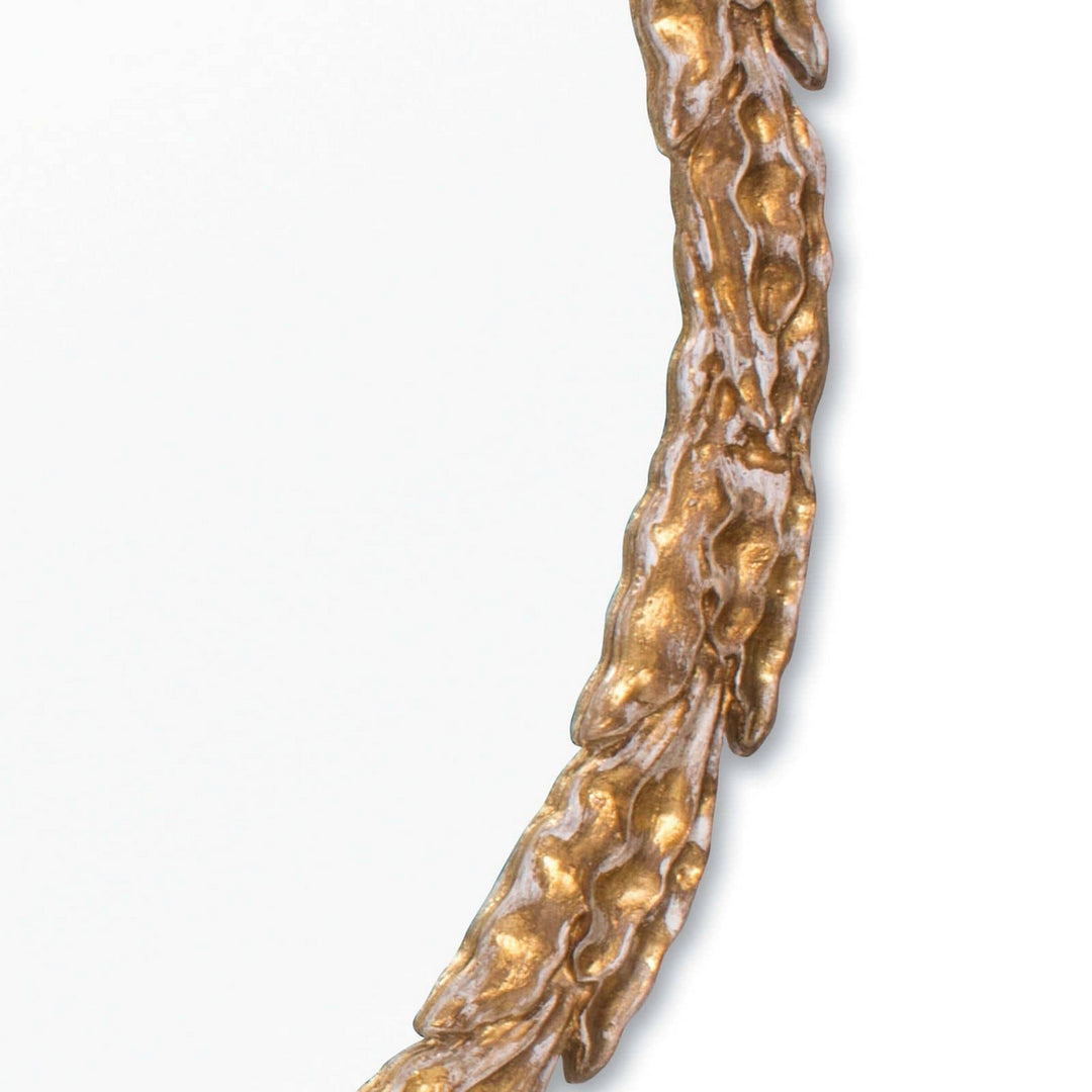Regina Andrew 21-1087  Olive Mirror Gold Leaf
