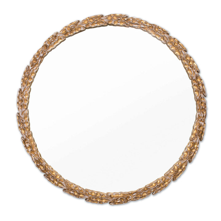 Regina Andrew 21-1087  Olive Mirror Gold Leaf