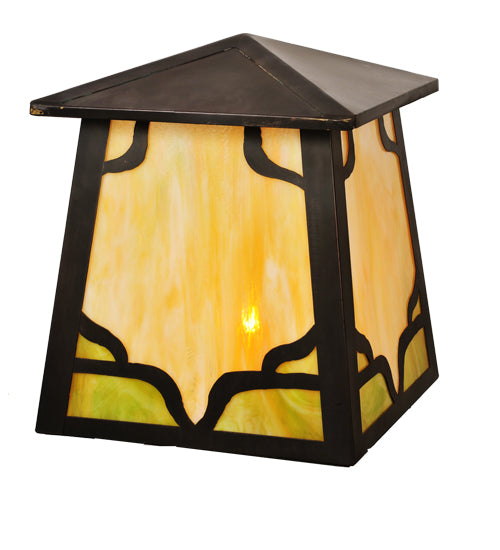 Meyda Tiffany Lighting 98049 Kirkpatrick One Light Pier Mount Outdoor Bronze / Dark