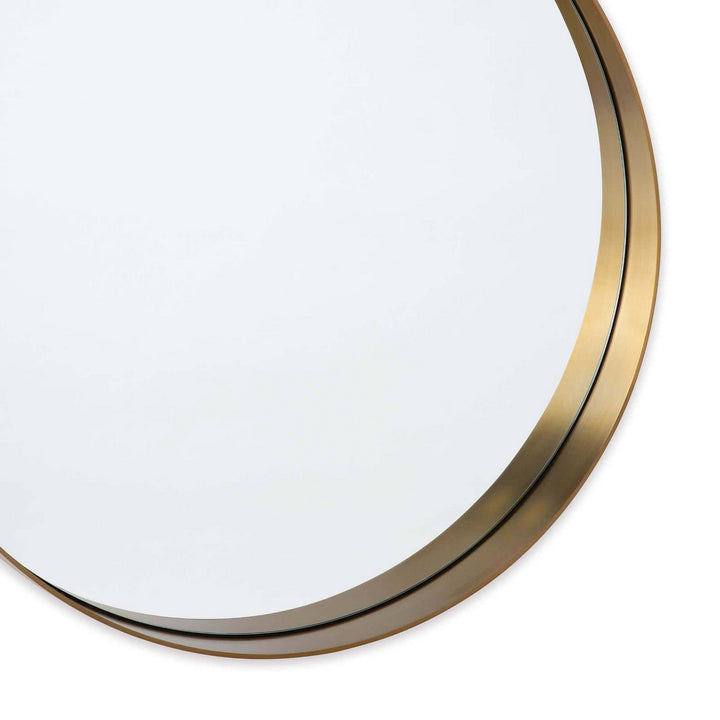 Regina Andrew 21-1092NB  Gunner Mirror Natural Brass