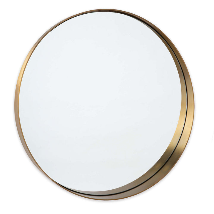 Regina Andrew 21-1092NB  Gunner Mirror Natural Brass