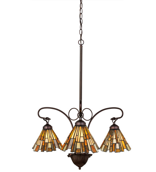 Meyda Tiffany Delta 98058 Chandelier Light - Mahogany Bronze