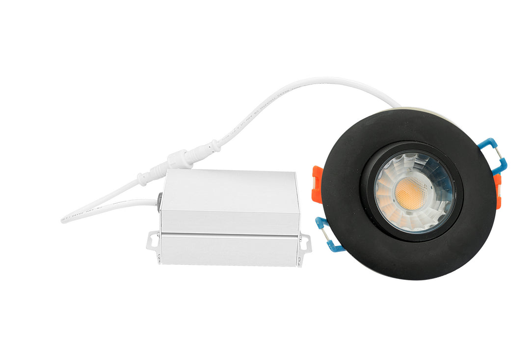 Beach Lighting R2.5-ICRAT-3D90-BK  Led Recessed Light Decor Black