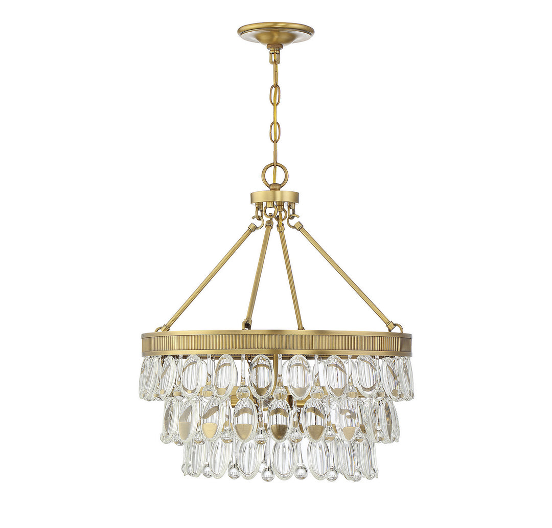 Savoy House Windham 7-8700-4-322 Chandelier Light - Warm Brass