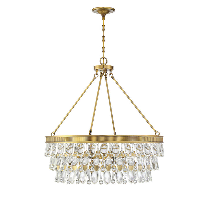 Savoy House Windham 7-8701-6-322 Chandelier Light - Warm Brass