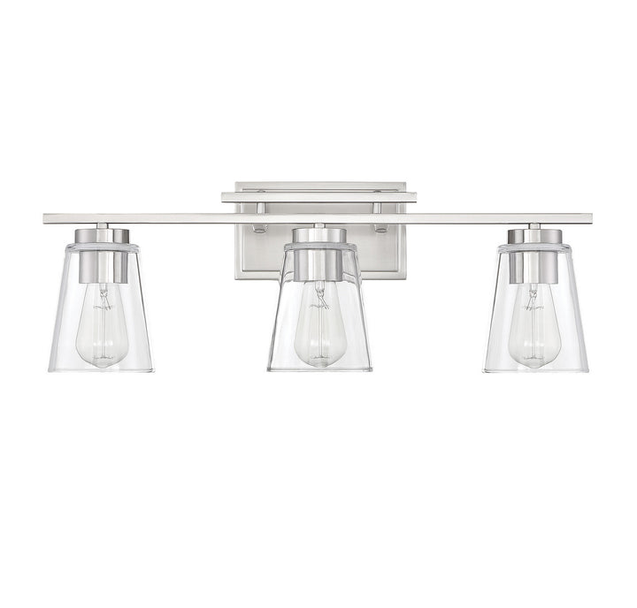 Savoy House Calhoun 8-1020-3-SN Bath Vanity Light 24 in. wide - Satin Nickel