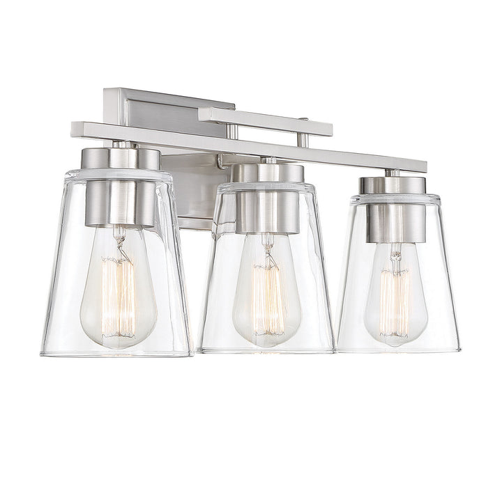 Savoy House Calhoun 8-1020-3-SN Bath Vanity Light 24 in. wide - Satin Nickel