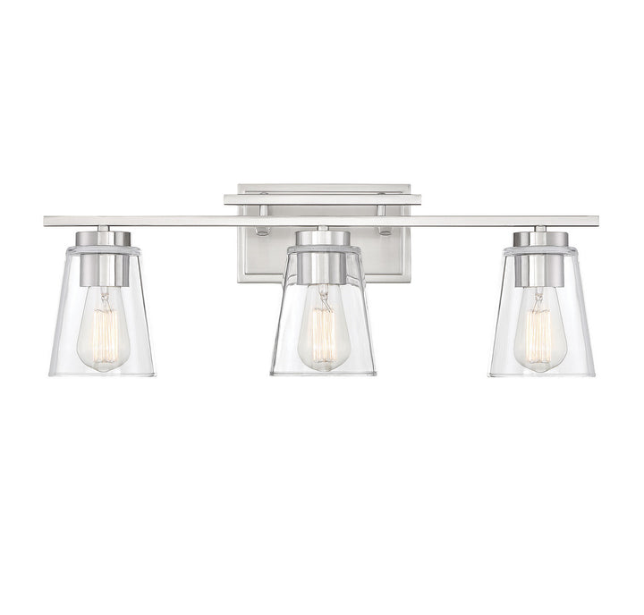 Savoy House Calhoun 8-1020-3-SN Bath Vanity Light 24 in. wide - Satin Nickel