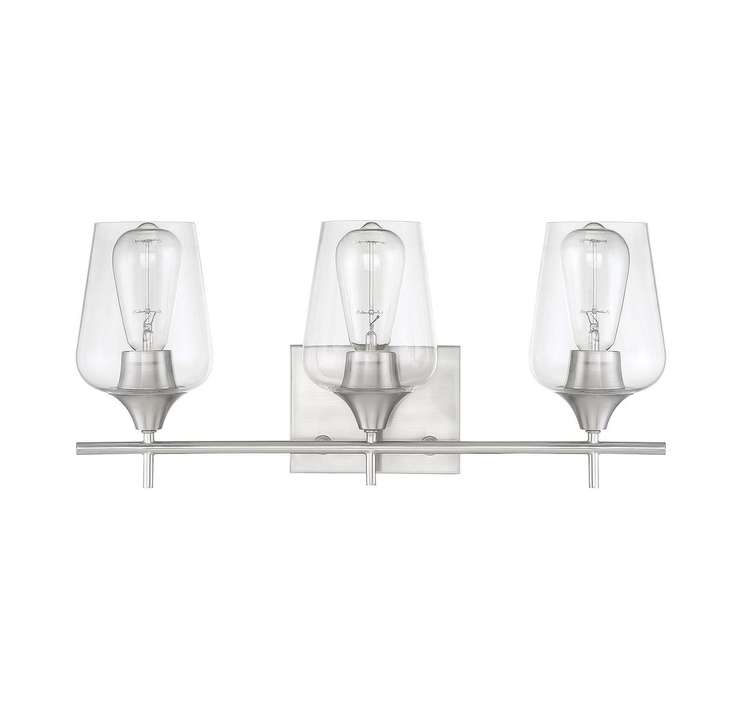 Savoy House Octave 8-4030-3-SN Bath Vanity Light 21 in. wide - Satin Nickel