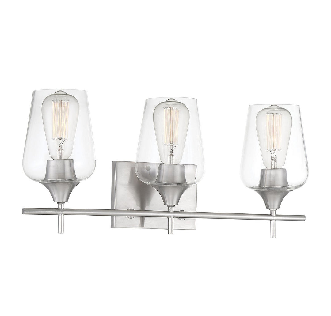 Savoy House Octave 8-4030-3-SN Bath Vanity Light 21 in. wide - Satin Nickel