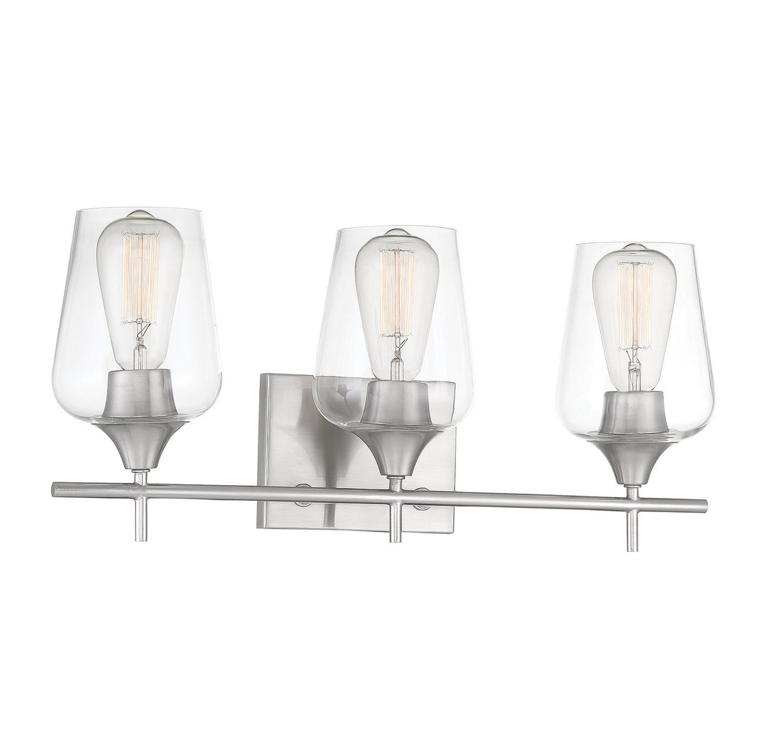 Savoy House Octave 8-4030-3-SN Bath Vanity Light 21 in. wide - Satin Nickel