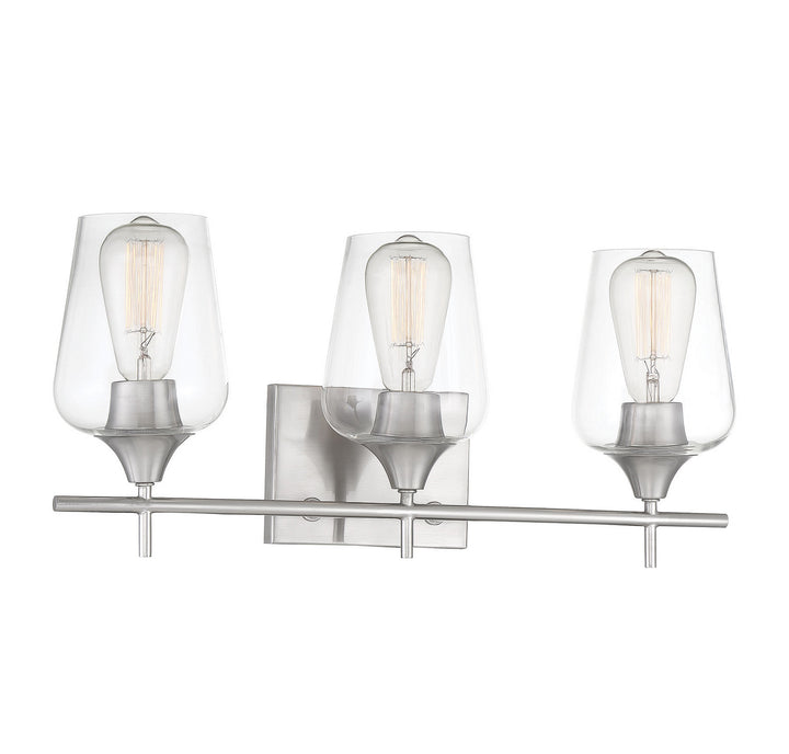 Savoy House Octave 8-4030-3-SN Bath Vanity Light 21 in. wide - Satin Nickel