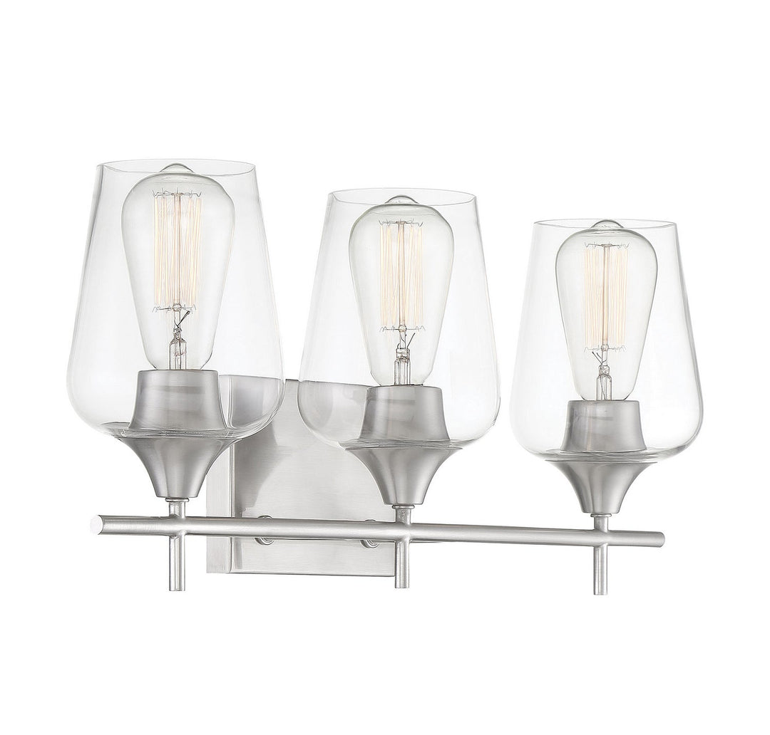 Savoy House Octave 8-4030-3-SN Bath Vanity Light 21 in. wide - Satin Nickel