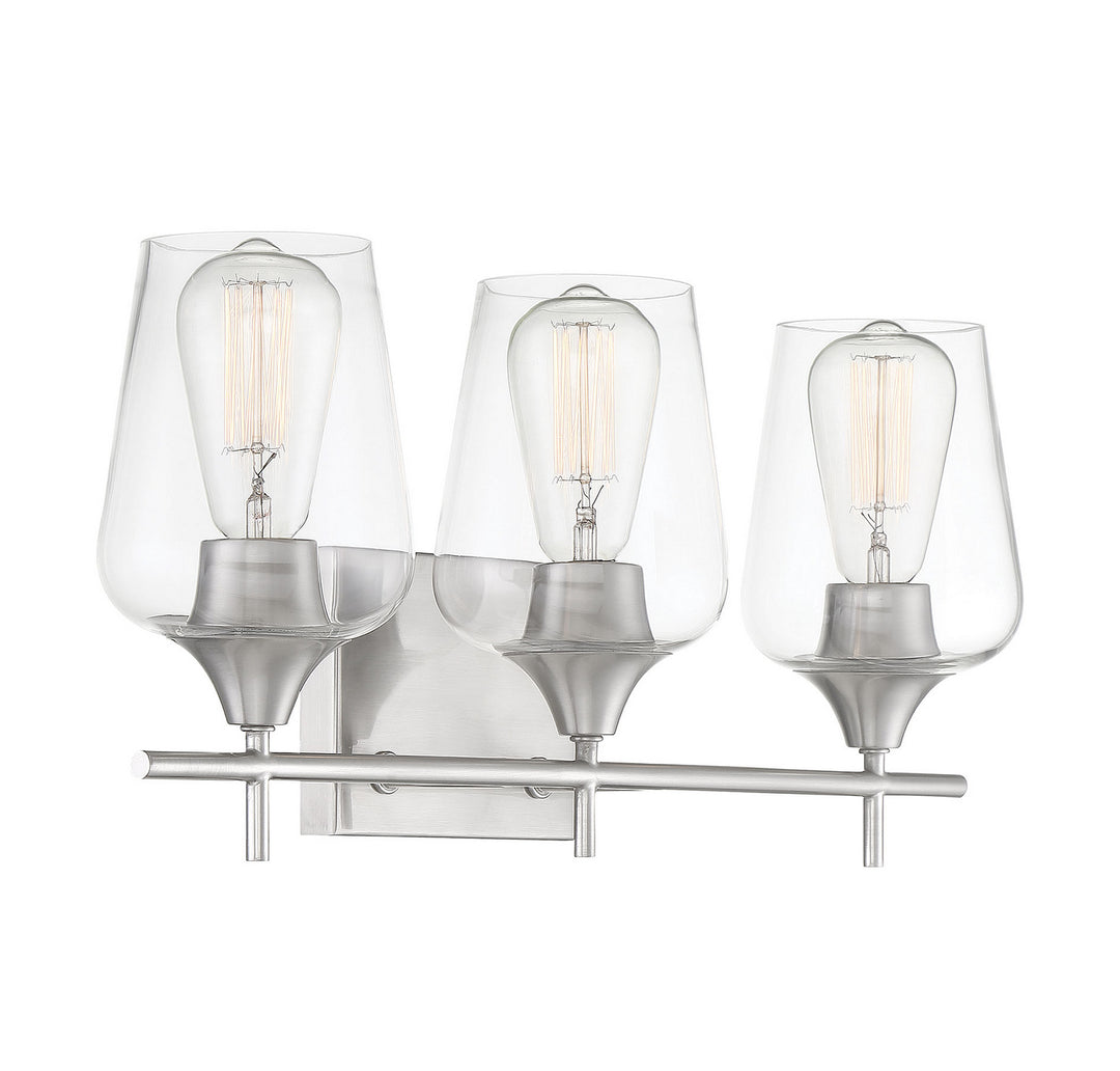 Savoy House Octave 8-4030-3-SN Bath Vanity Light 21 in. wide - Satin Nickel