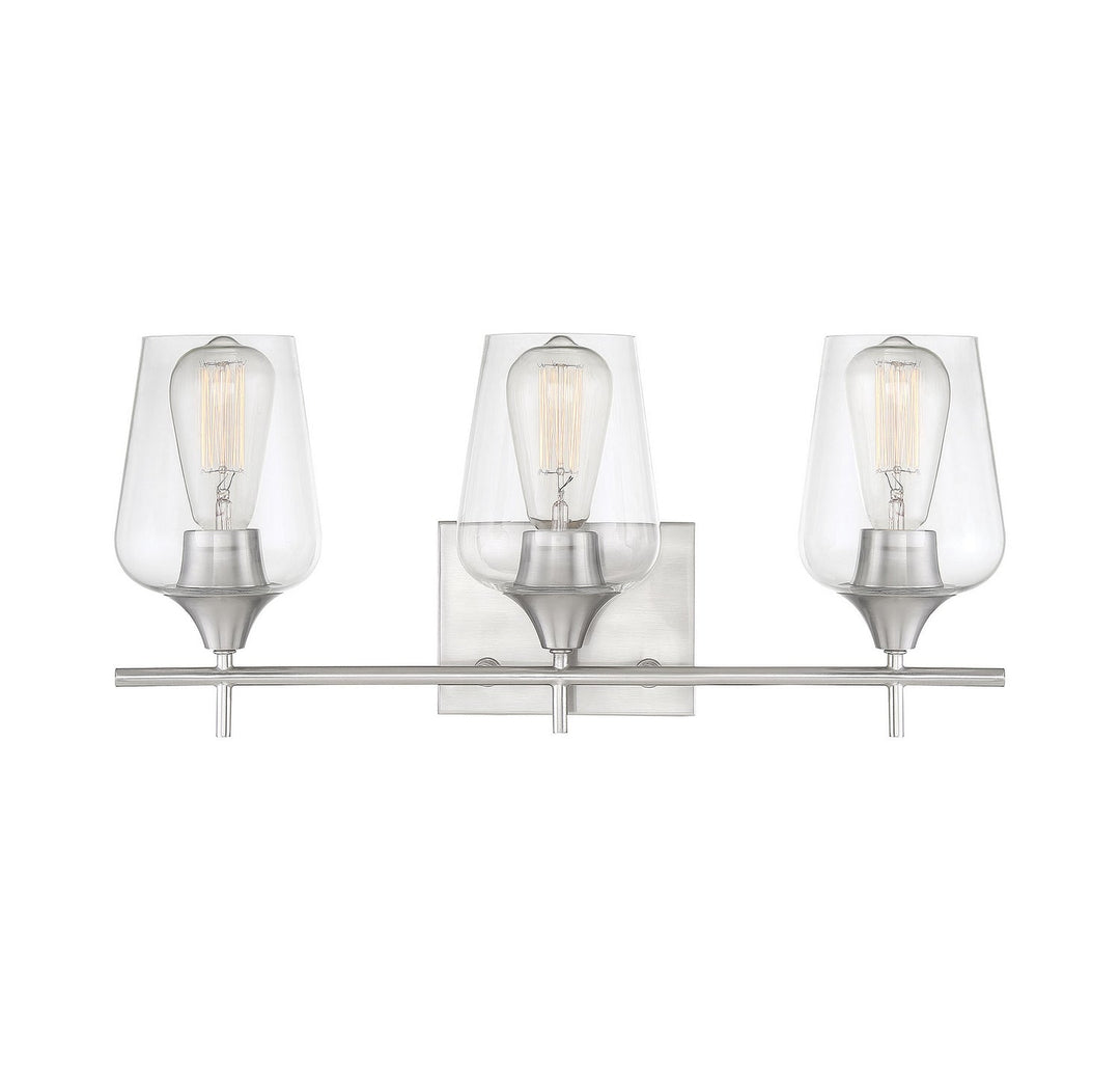 Savoy House Octave 8-4030-3-SN Bath Vanity Light 21 in. wide - Satin Nickel