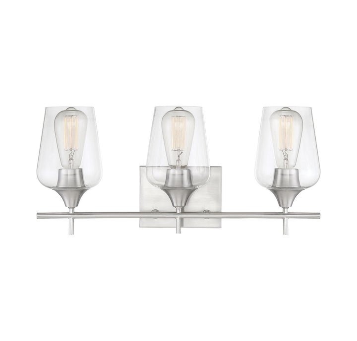 Savoy House Octave 8-4030-3-SN Bath Vanity Light 21 in. wide - Satin Nickel