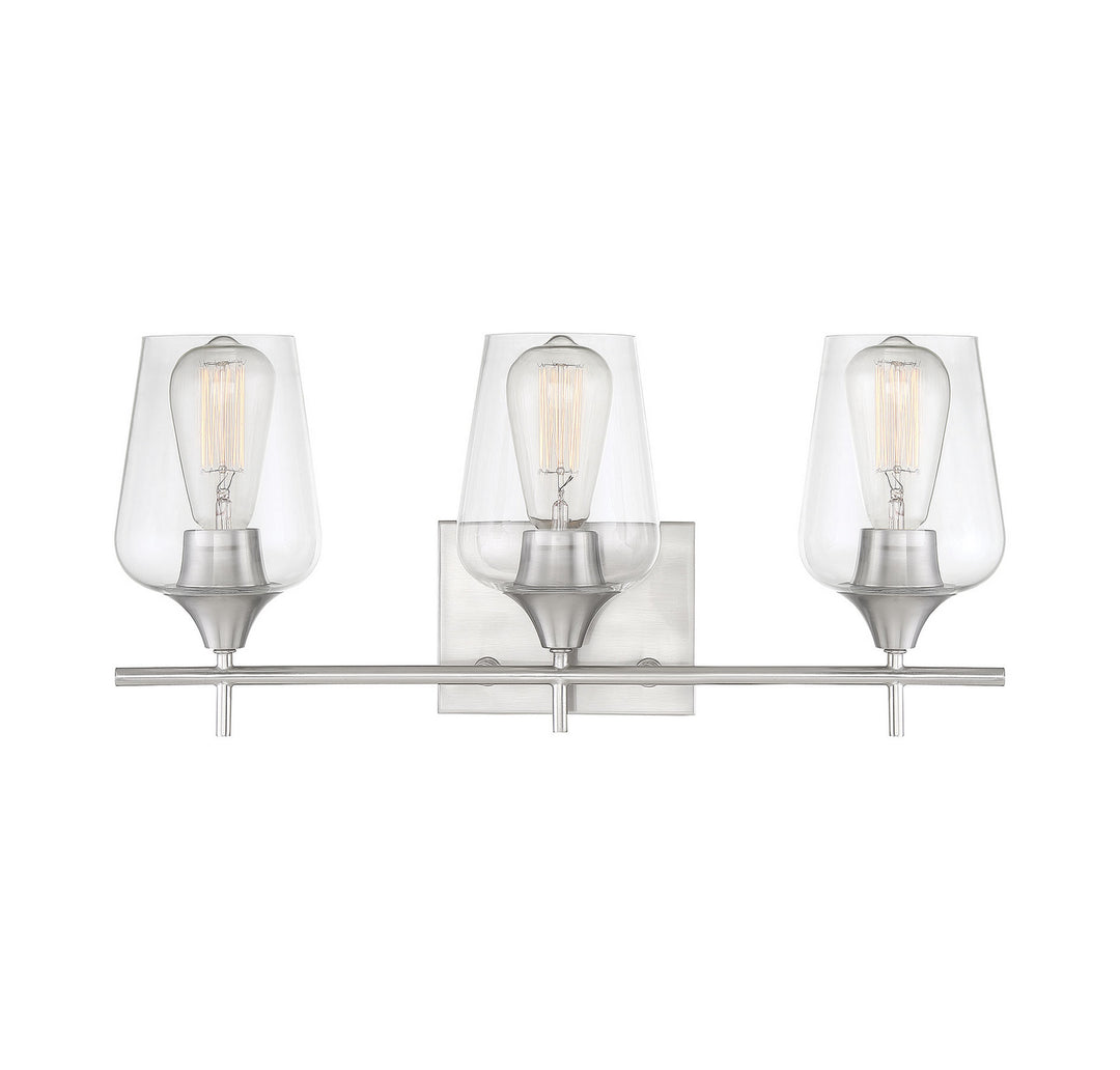 Savoy House Octave 8-4030-3-SN Bath Vanity Light 21 in. wide - Satin Nickel