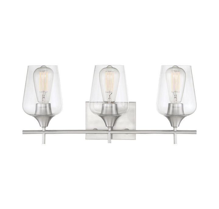 Savoy House Octave 8-4030-3-SN Bath Vanity Light 21 in. wide - Satin Nickel