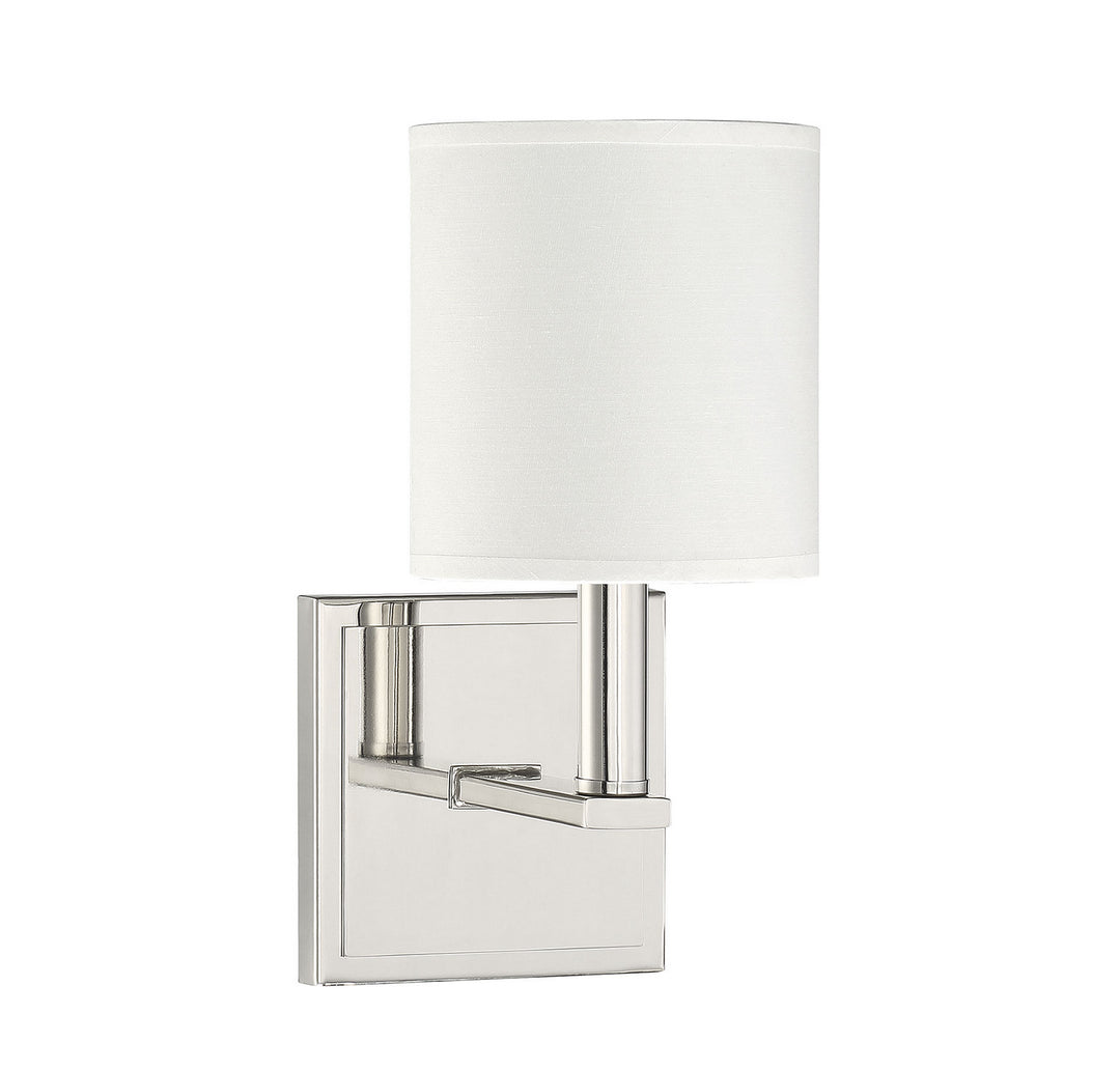 Savoy House Waverly 9-1200-1-109 Wall Sconce Light - Polished Nickel