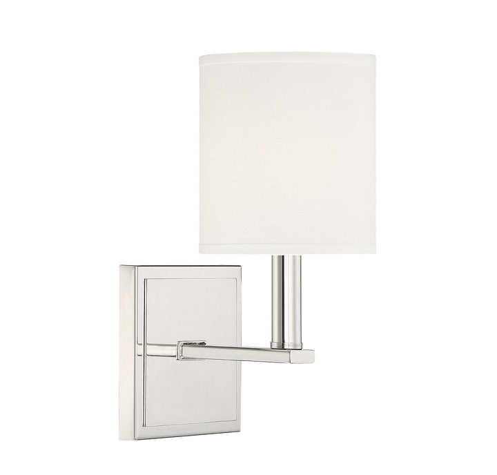 Savoy House Waverly 9-1200-1-109 Wall Sconce Light - Polished Nickel