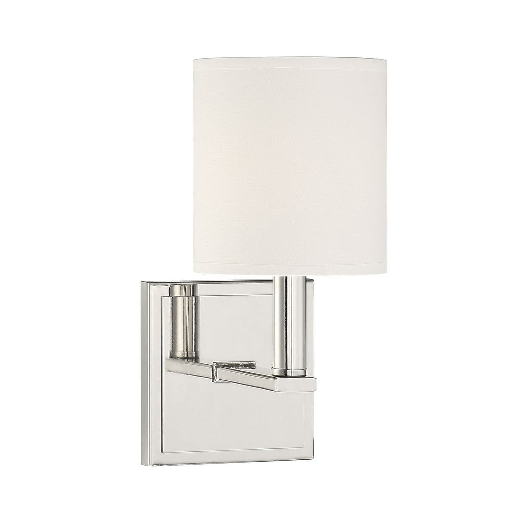 Savoy House Waverly 9-1200-1-109 Wall Sconce Light - Polished Nickel