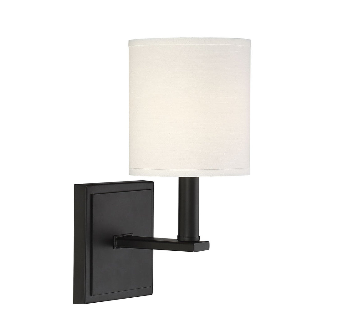 Savoy House Waverly 9-1200-1-89 Wall Sconce Light - Matte Black