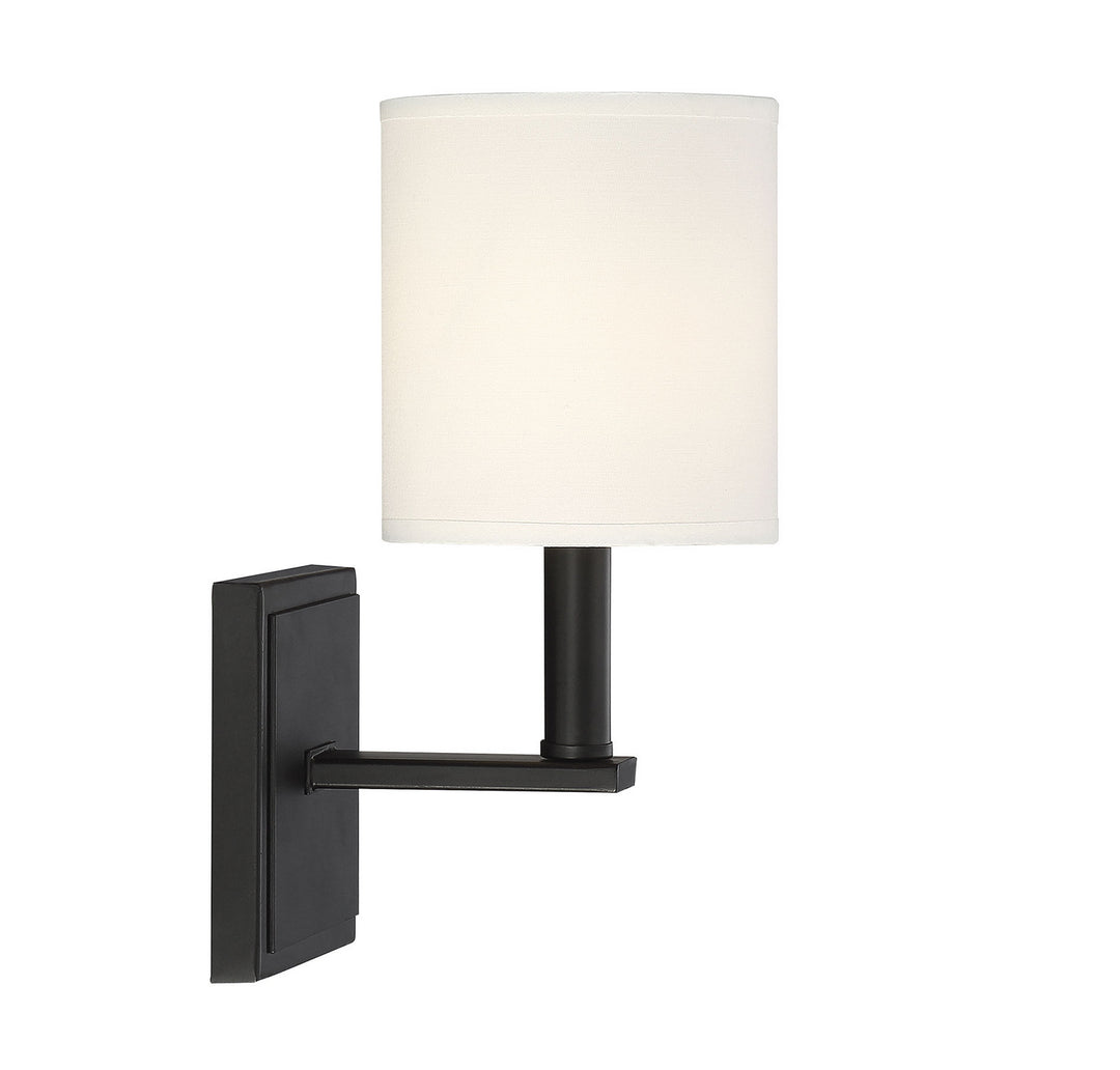 Savoy House Waverly 9-1200-1-89 Wall Sconce Light - Matte Black