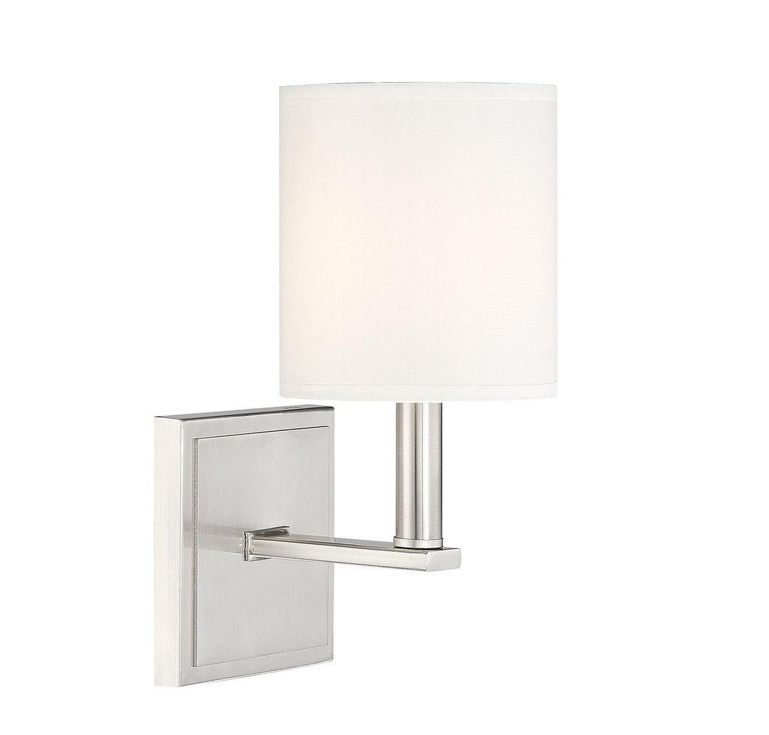 Savoy House Waverly 9-1200-1-SN Wall Sconce Light - Satin Nickel